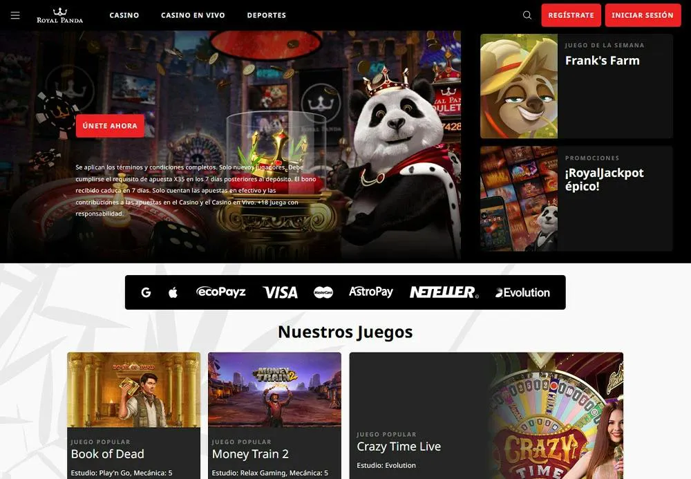 Royal Panda Casino online confiables en Chile Royal Panda Casino
