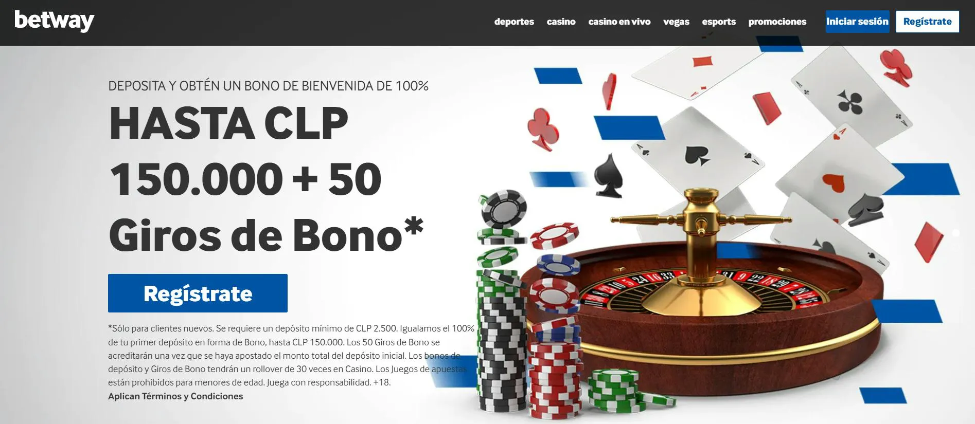 Nuevo Betway Chilli Casino con bono del 100% + 50 freespins Casino Betway